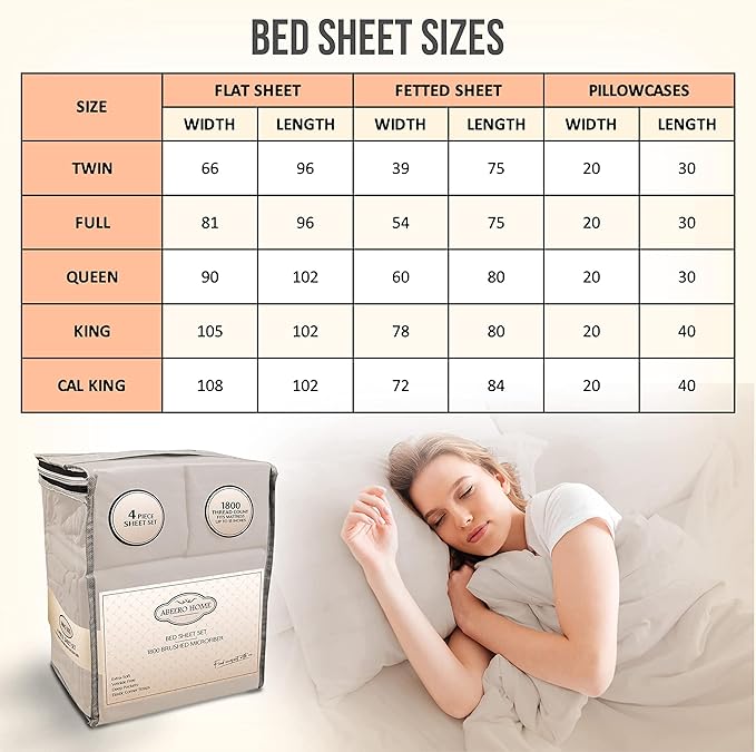 California King Sheet Sets - Luxury Hotel Bed Sheets - Soft Cooling Sheets with Elastic Corner Straps - Deep Pocket Microfiber - Bedding Sheet & Pillowcases - 4 PC (Cal King Size, Beige)