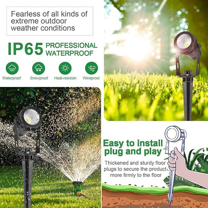 Low Voltage Landscape Lighting, 8 Pack Outdoor Spot Lights