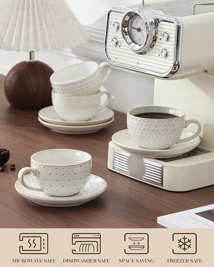 MALACASA 8 OZ Cappuccino Cups
