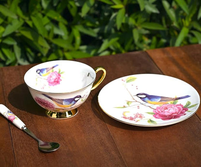 British Coffee Cup 3 Piece Set（6.8oz） Household Fashional Tea Cup