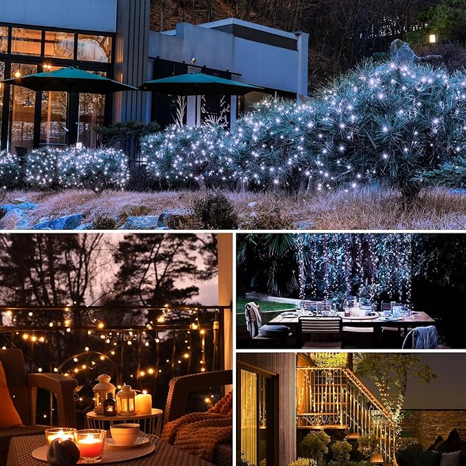 btfarm 2 Pack Solar String Lights Outdoor
