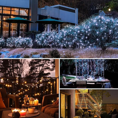 btfarm 2 Pack Solar String Lights Outdoor