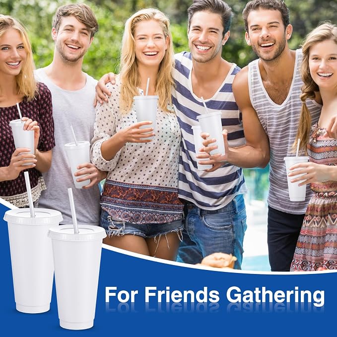 Amyhill 12 Pcs Reusable Plastic Cup