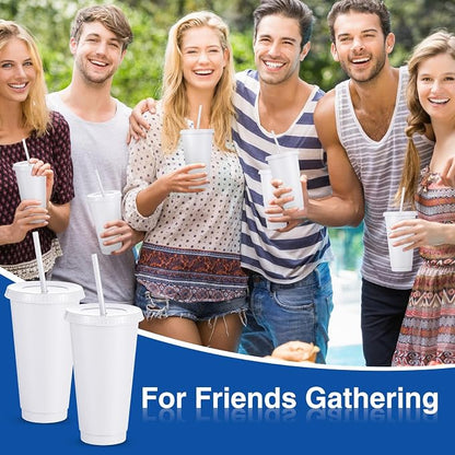 Amyhill 12 Pcs Reusable Plastic Cup