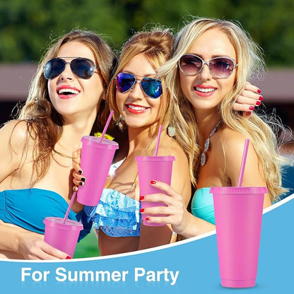Amyhill 12 Pcs Reusable Plastic Cup