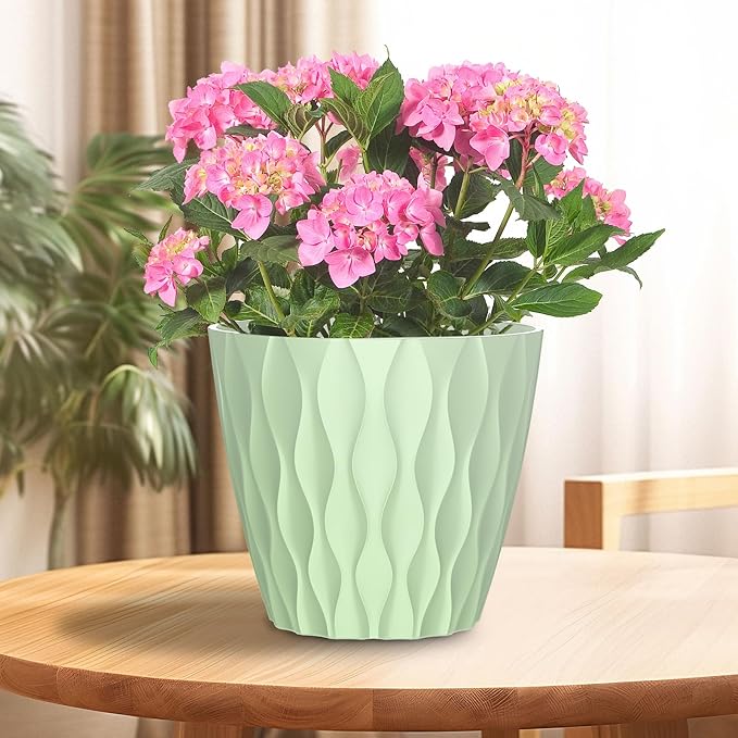 6 Pack 7 Inch Indoor Plant Pots