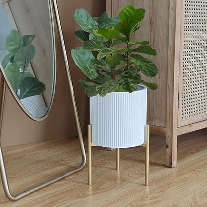 ARNIS Modern Planter Pots, Decorative Floor Planters, Metal Pots