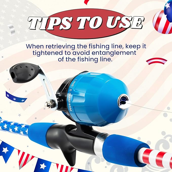 Kids Fishing Pole, Portable Telescopic Kids Fishing Poles for Boys and Girls, Fishing Rod and Reel Combo Kit with Tackle Box, and Fishing Net, Best Fishing Pole for Toddler Youth