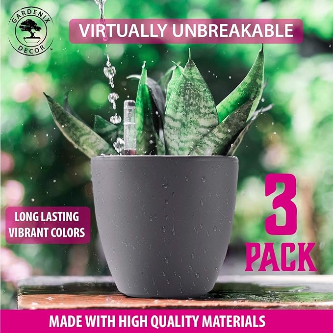 GARDENIX DECOR 7'' Self Watering planters