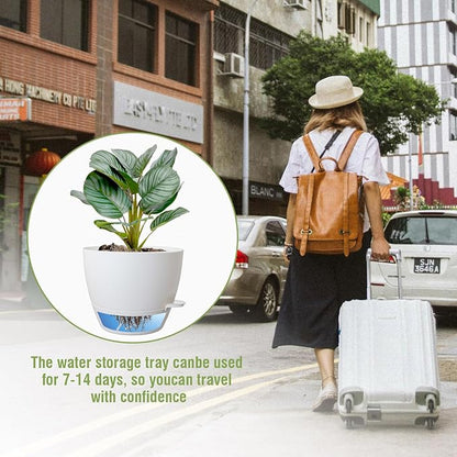 8 inch Self Watering Pots, Plant Pots