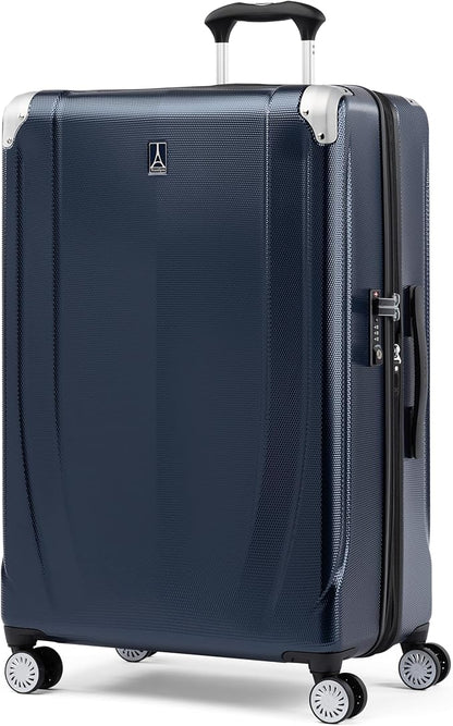 Travelpro Pathways 3 Hardside Expandable Luggage, 8 Spinner Wheels, Lightweight Hard Shell Suitcase, Checked Large 28 Inch, Royal Blue