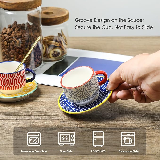 Selamica Ceramic Espresso Cups