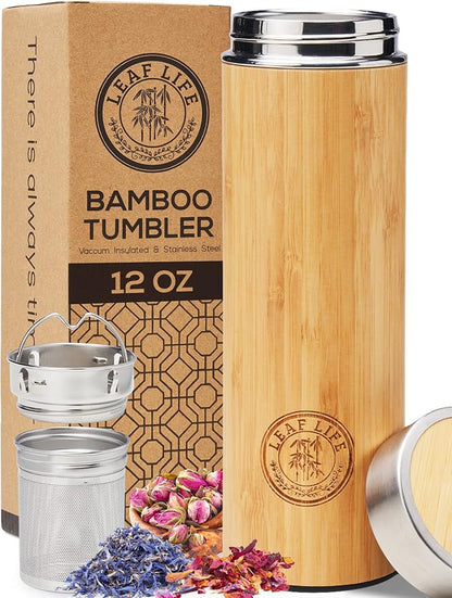 Leaflife Premium Bamboo Tea Infuser Bottle