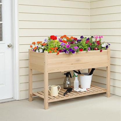 Yaheetech 47x23x32in Wooden Raised Garden Bed