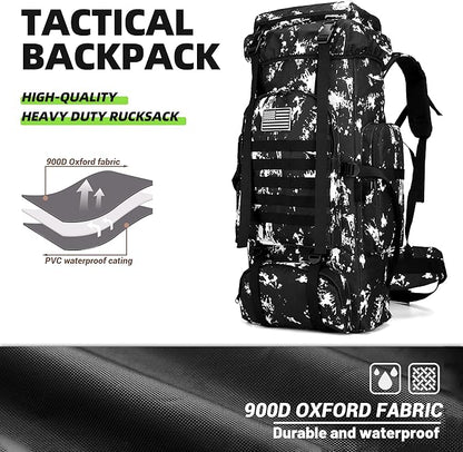 King'sGuard 70L Camping Hiking Backpack Tactical Backpack Military Molle Rucksack Backpack for Outdoor