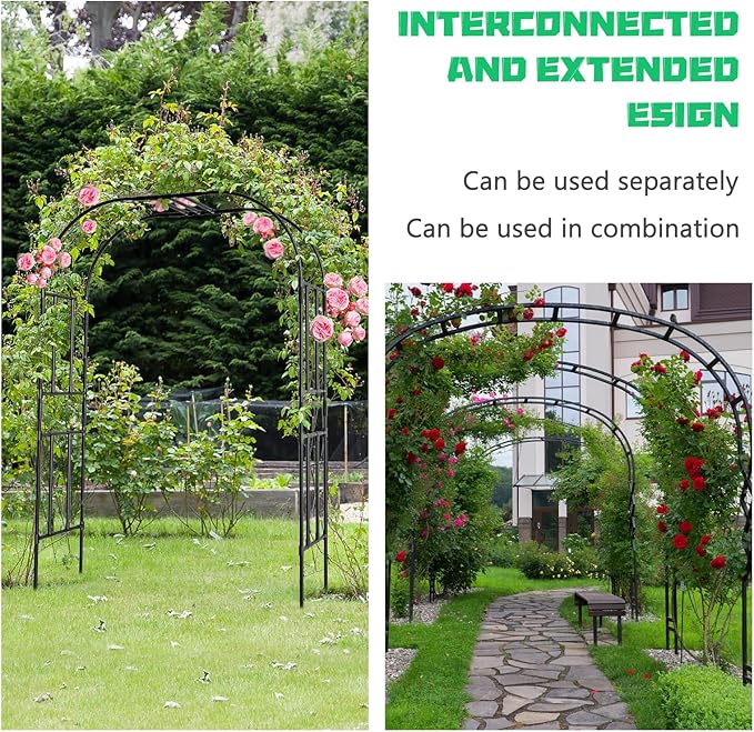 DoCred Large Tall Garden Arch Trellis