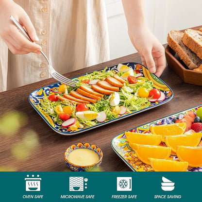 vancasso Serving Platters Set of 4, Microwave & Dishwasher Safe