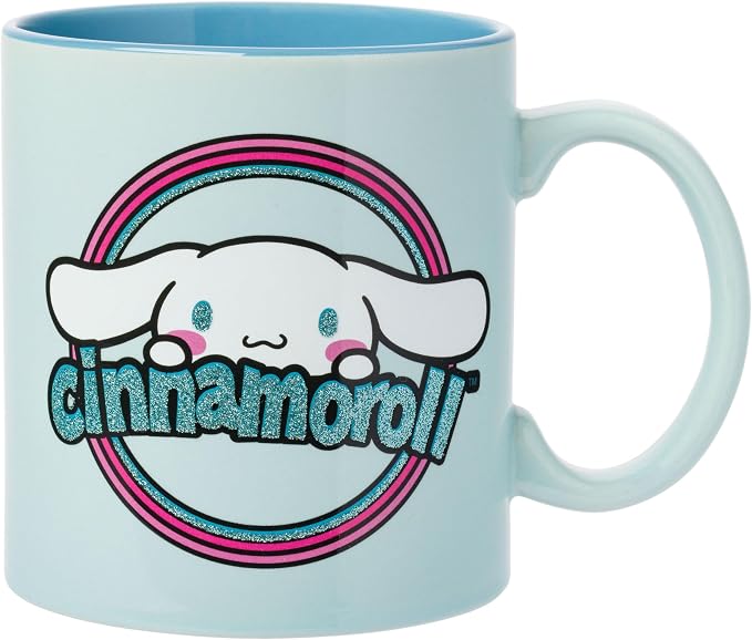 Silver Buffalo Sanrio Hello Kitty and Cinnamoroll Duo, Ceramic Mug, 20oz |