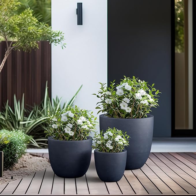Kante 18", Outdoor Indoor Large Planter Pots