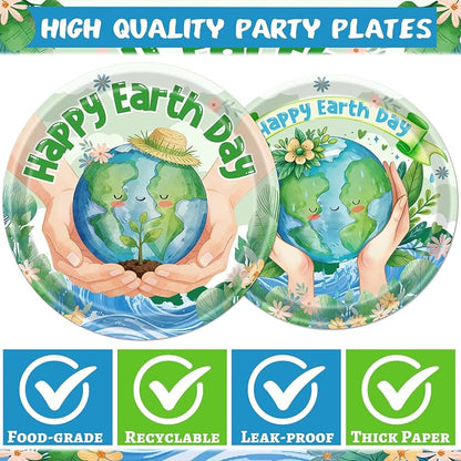 Rakuto Happy Earth Day Decorations, Environmental Protection Themed Decor