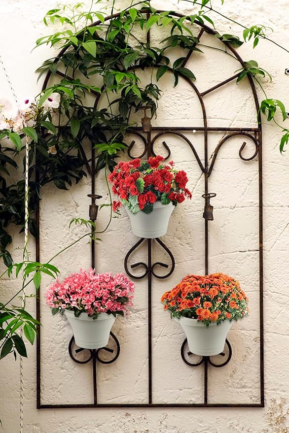 MADHOLLY 6Pcs Vertical Hanging Planters