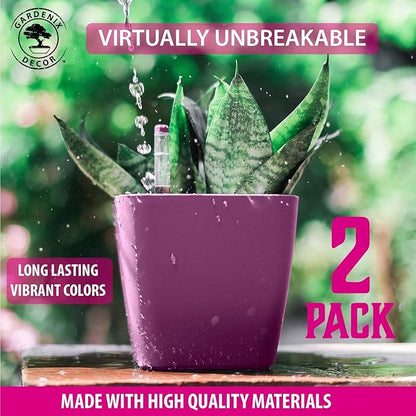 GARDENIX DECOR 5" Self Watering pots