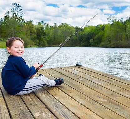 Urban Deco Kids Fishing Pole Set Portable Telescopic Kids Fishing Rod and Reel Combo Kit with Tackle Box for Beginners, Boys,Girls,Youth,Children