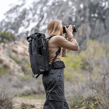 WANDRD All New PRVKE 31L V4: Camera Backpack and Photography Bundle - Weatherproof Travel and Photography Backpack, Bundle Includes 31L Bag, Camera Cube, Waist Straps, and Accessory Straps