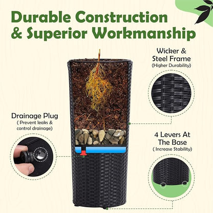 Idzo All Weather Wicker Planters