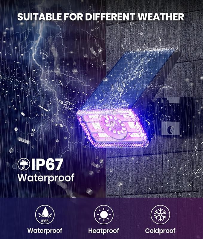 Christmas Solar Spot Lights Outdoor Waterproof 4-Pack, 58 LED Adjustable