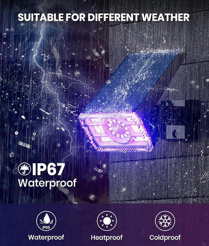 Christmas Solar Spot Lights Outdoor Waterproof 4-Pack, 58 LED Adjustable