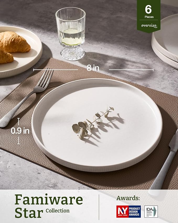 famiware Star 10/8 inches Salad Plates Set