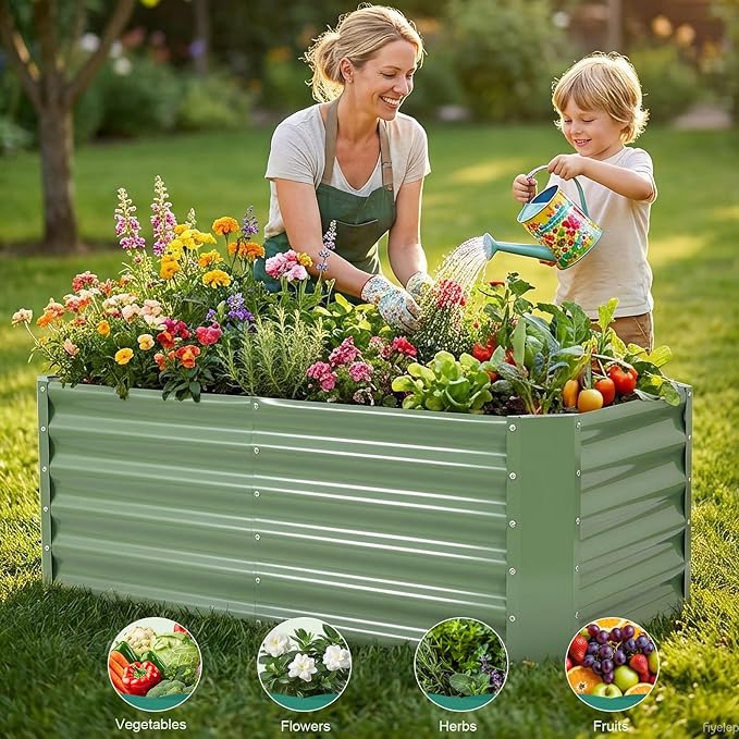 Galvanized Raised Garden Bed