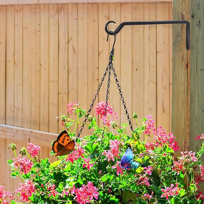 2 Pack Premium Forged Wall Hook, Sturdy Hanging Plant Bracket, Elegant Hook