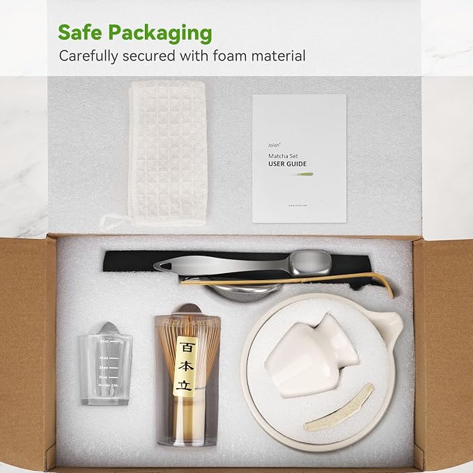 Joiish Matcha Whisk Set, 10-Pcs Matcha Kit