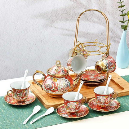 Zhehao 20 Pcs Porcelain Tea Set