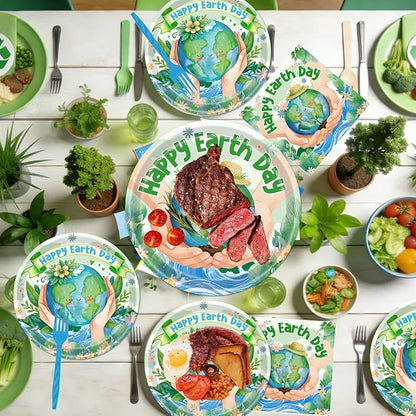 Rakuto Happy Earth Day Decorations, Environmental Protection Themed Decor