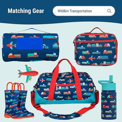 Wildkin 12-inch Kids Backpack – Padded, Adjustable, Ideal for Daycare & Travel - Transportation