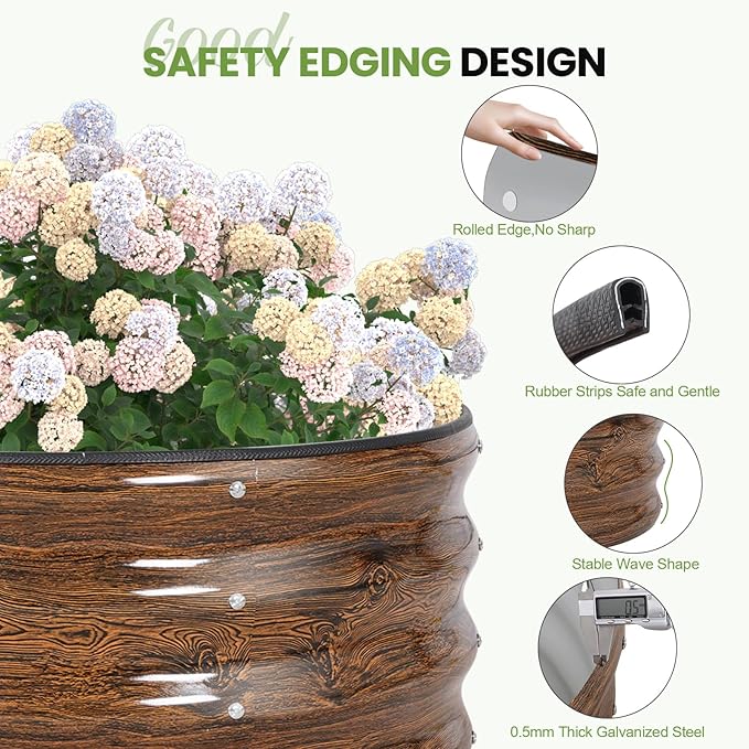 G GOOD GAIN Round Raised Garden Bed