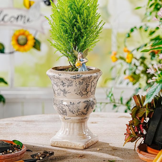 Sungmor Small Ceramic Urn Planter