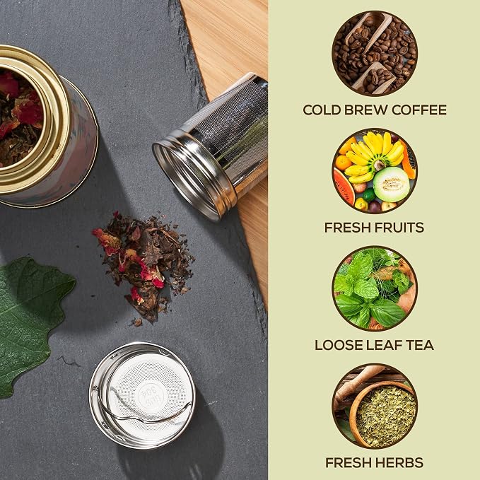 Leaflife Premium Bamboo Tea Infuser Bottle