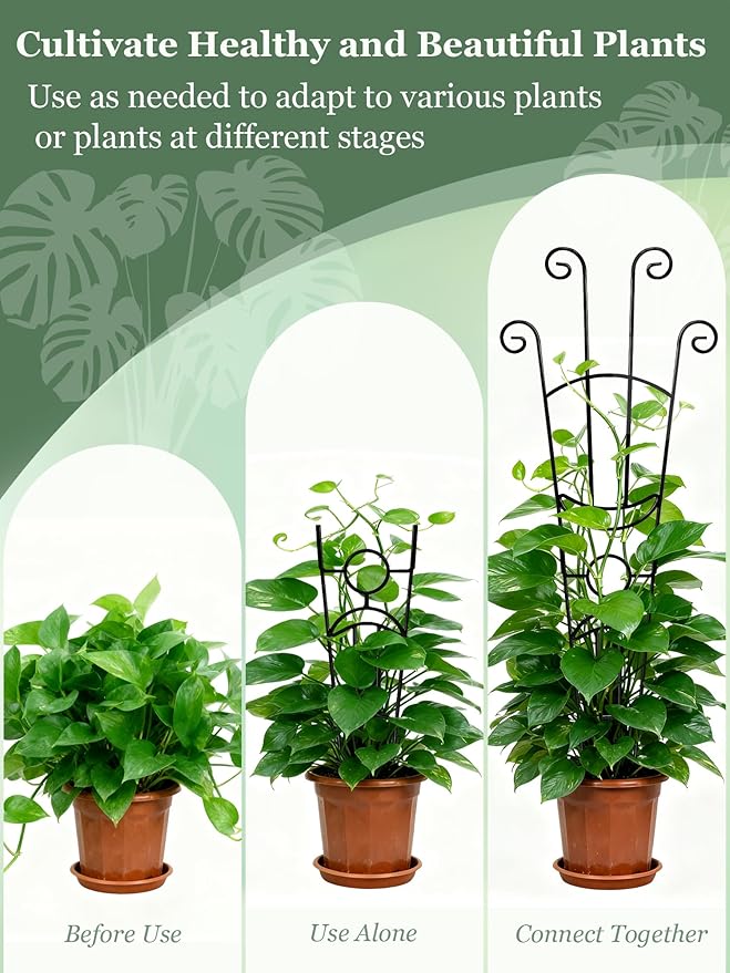 33 Inch Tall Expandable Metal Trellis