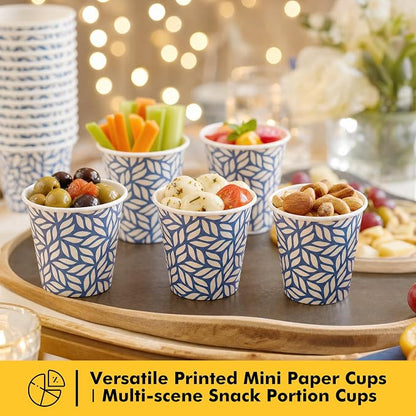 RACETOP 3 oz Bathroom Cups 100 Pack, Small Paper Cups, Disposable, Mini