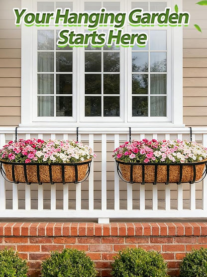 36in Arched Coco Liners for Window Planter Box
