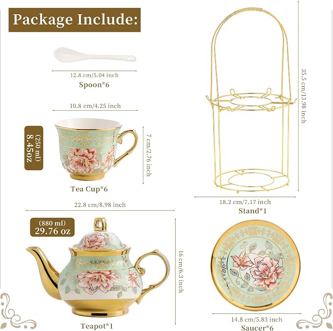 20 Pieces Porcelain Tea Set