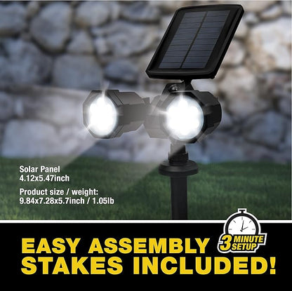 Bell+Howell Bionic Spotlight Duo Deluxe Solar Lights: Effortless Outdoor