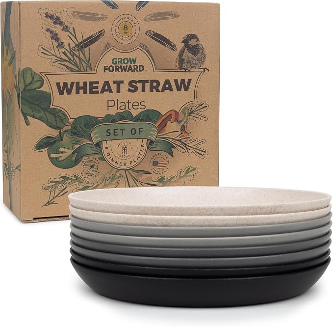 Grow Forward Premium Wheat Straw Plates