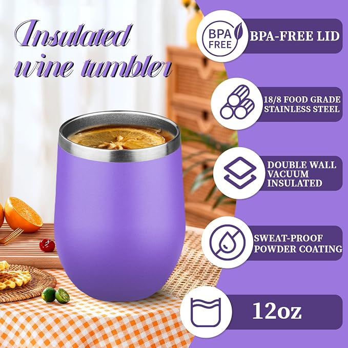 12oz Stemless Wine Tumbler