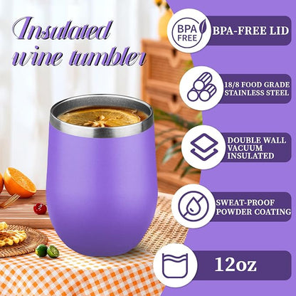 12oz Stemless Wine Tumbler