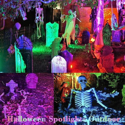 RGBW Multicolor Spotlight Outdoor: 16 Color Changing Landscape Lighting